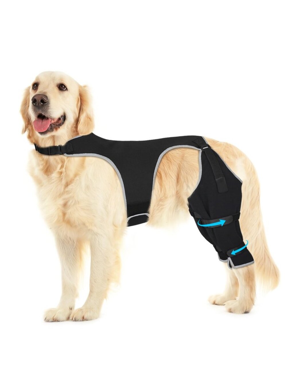 Pawfun Dog Rear Leg Sleeve to Stop Licking, Anti-Slip Recovery Pants,XL-2